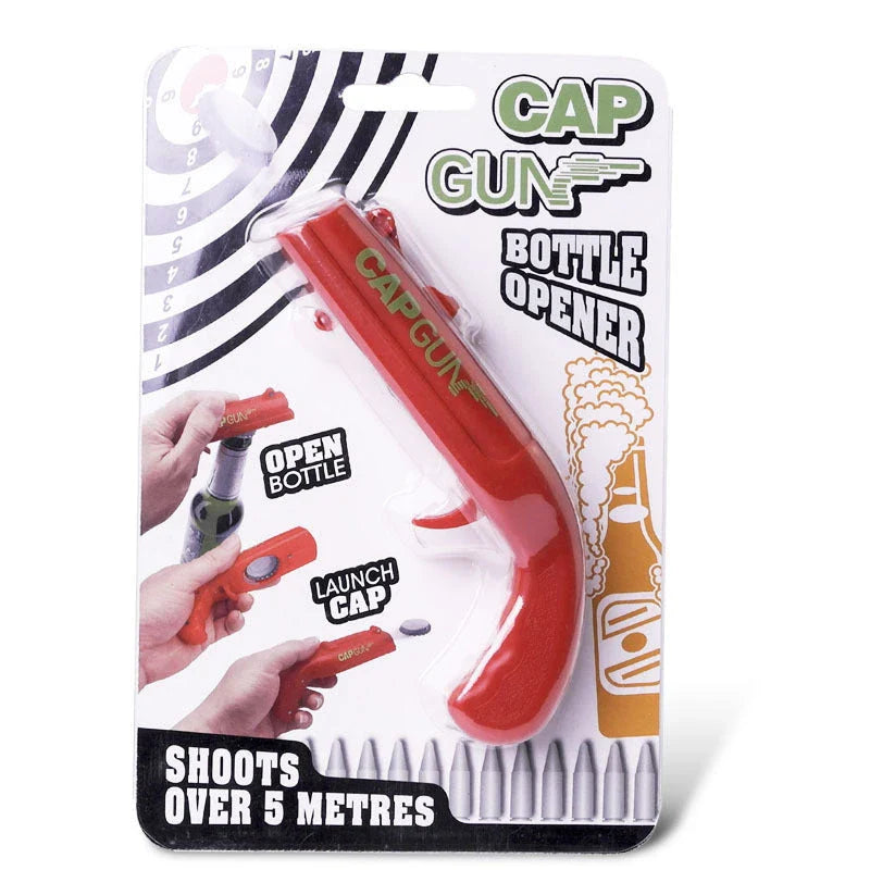 A catapult-style bottle opener made of high-quality ABS plastic, designed with a playful American-inspired flair to add entertainment to any British drinking occasion.