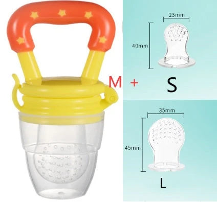 Versatile silicone pacifier with secure design to provide a safe and comfortable feeding experience for babies