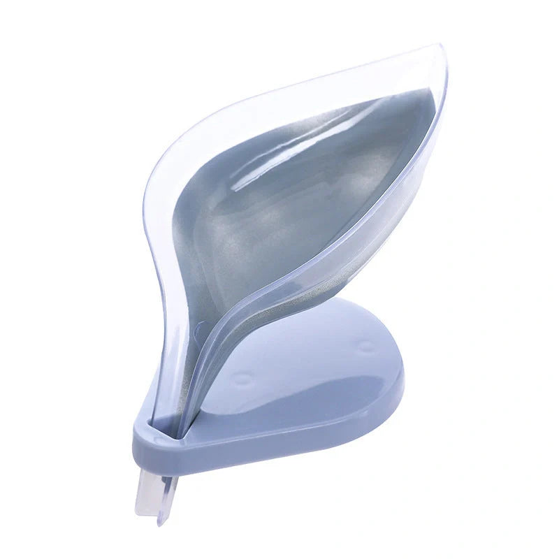 ABS suction cup soap holder and sponge drain box in various colours for kitchen organisation
