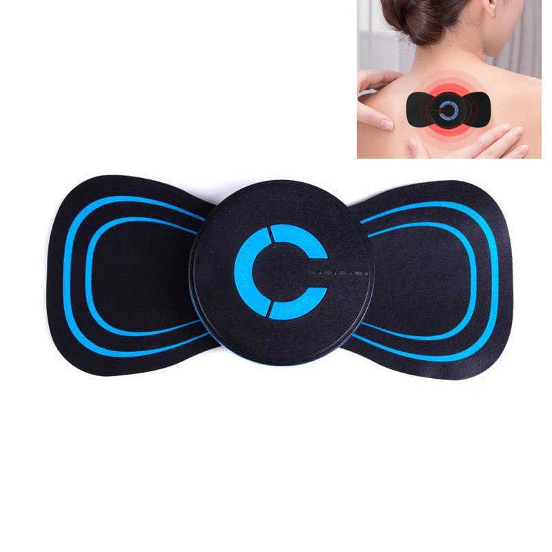 Compact rechargeable electric massager for relieving neck and shoulder tension