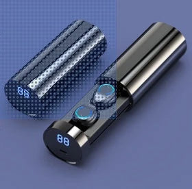 Wireless Bluetooth headset with dual earphones, magnetic charging case, and touch controls for seamless wireless audio experience