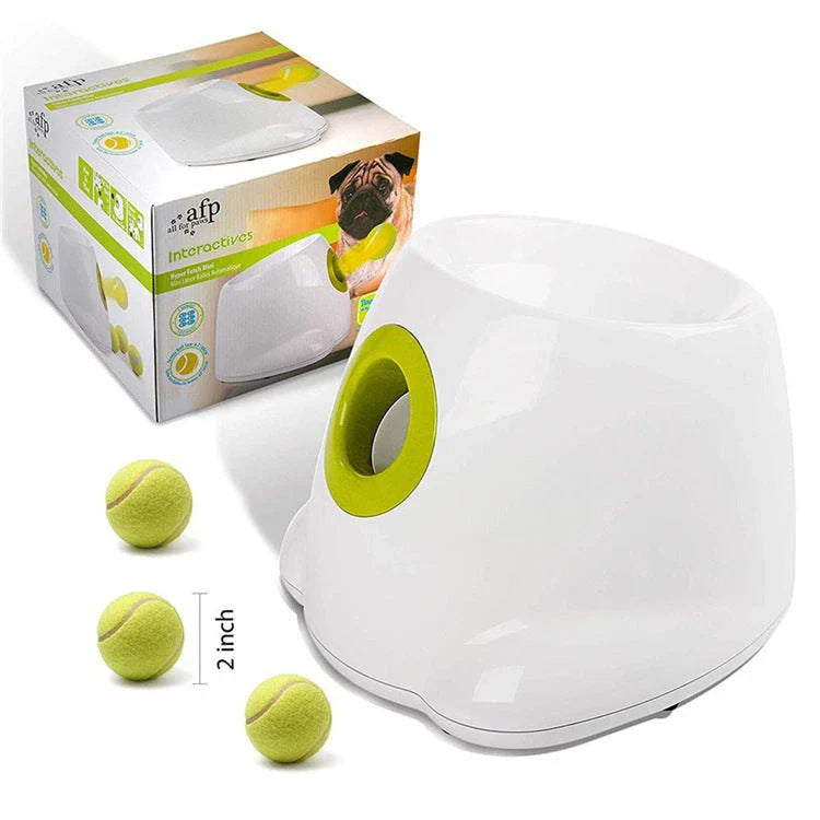 Automatic Dog Ball Launcher with 3 distance settings, keeping dogs active and entertained for hours