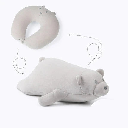 Soft and cozy penguin-shaped neck pillow with U-shaped design for superior comfort and support during work, travel, and relaxation
