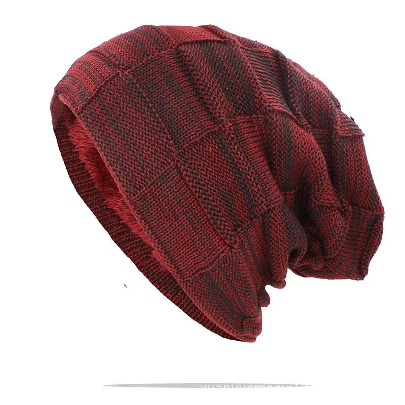 Unisex wool knitted beanie in various colours for winter warmth