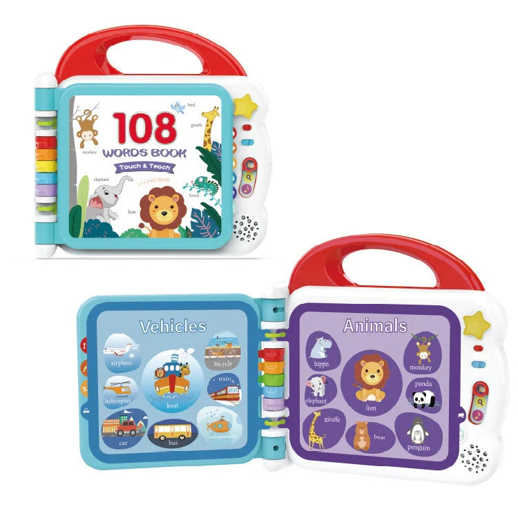 Educational English Kids Intelligent Book Learning Machine with Bluetooth in vibrant colours