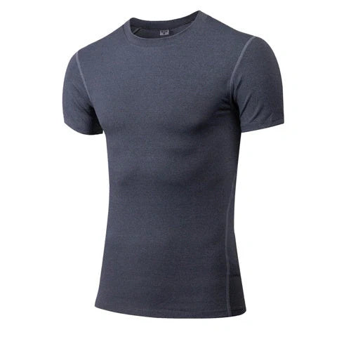 Solid colour quick-drying fitness short sleeve in milk silk and spandex blend