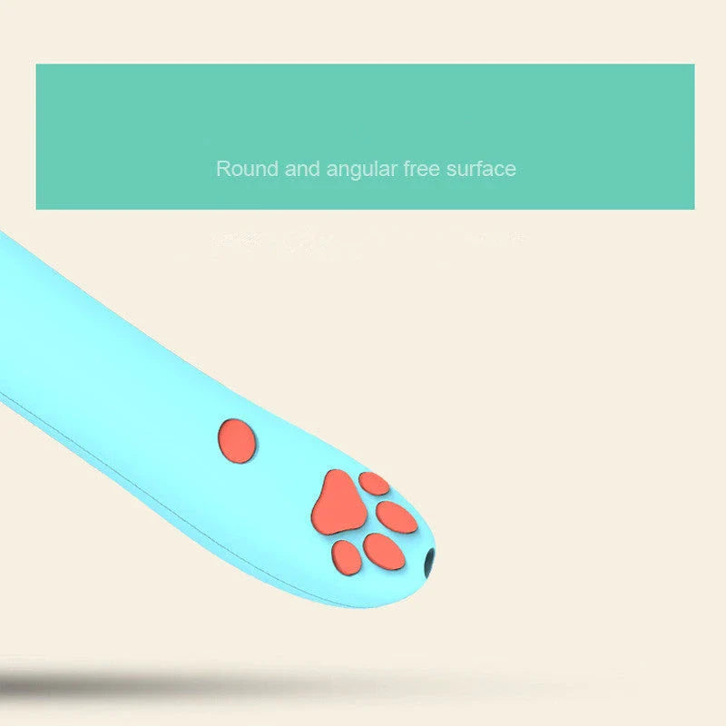 Remote-controlled laser cat toy with 3 projection patterns, made of durable ABS material for safe and engaging playtime