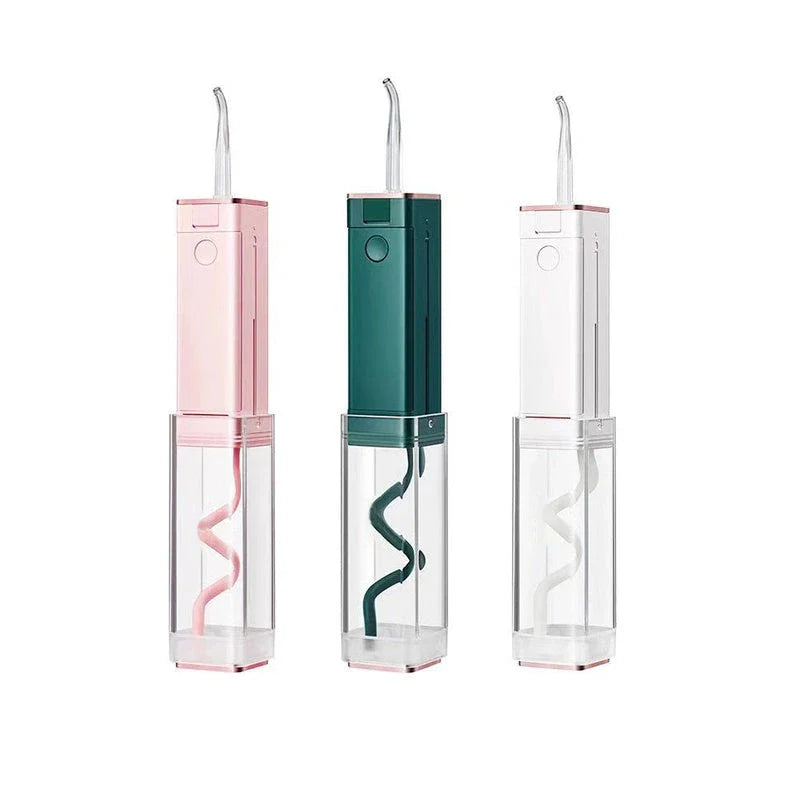 Powerful dental water flosser with dual cleaning modes, cordless USB charging, and IPX65 waterproof design for deep cleaning and fresh breath