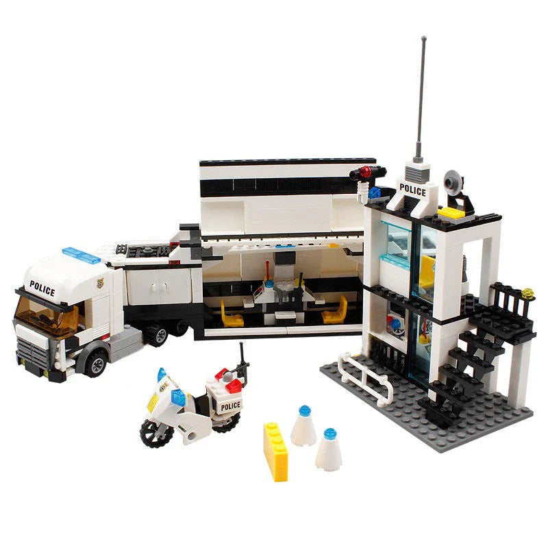Premium Police Station Building Blocks - Engaging Educational Toy for UK Children