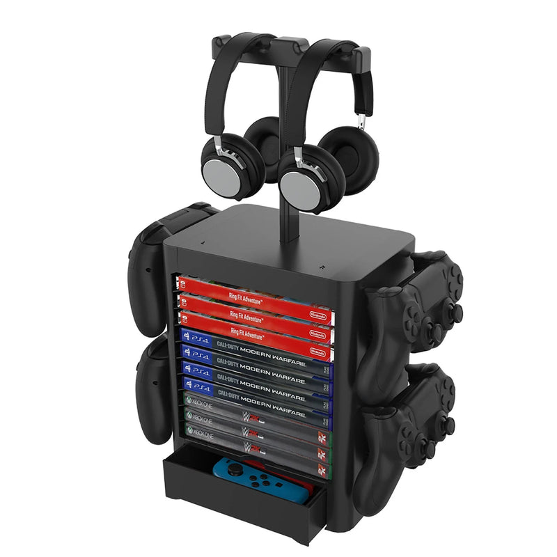 GiftHome UK Versatile Gaming Accessory Stand - Store and Organise Your Console Essentials
