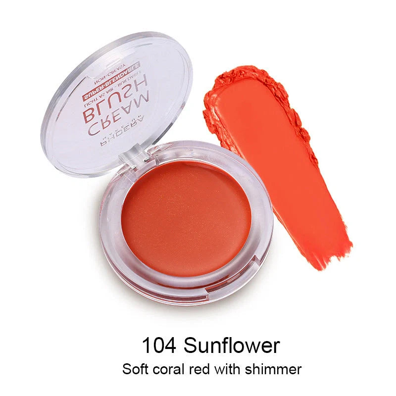 PHOERA Brightening Blush Cream in a variety of vibrant shades, delivering a radiant, healthy-looking glow to the complexion
