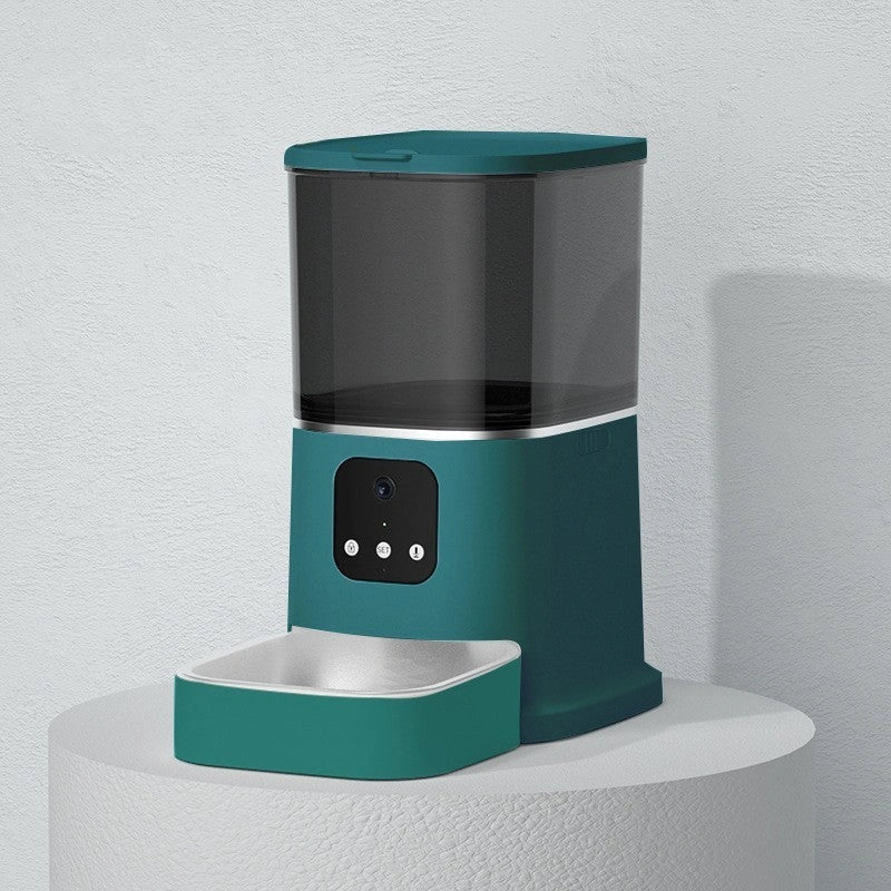 Smart WiFi Pet Feeder with voice recording and app control for cats and dogs