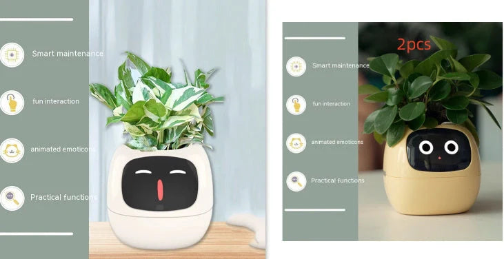 Smart Planter with AI and 7 sensors for easy plant care in various colours