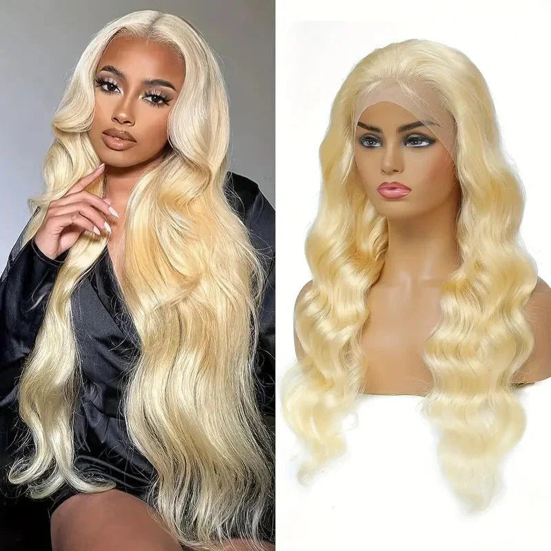 Luxurious European and American-style lace full-head synthetic wig in a variety of lengths and colours
