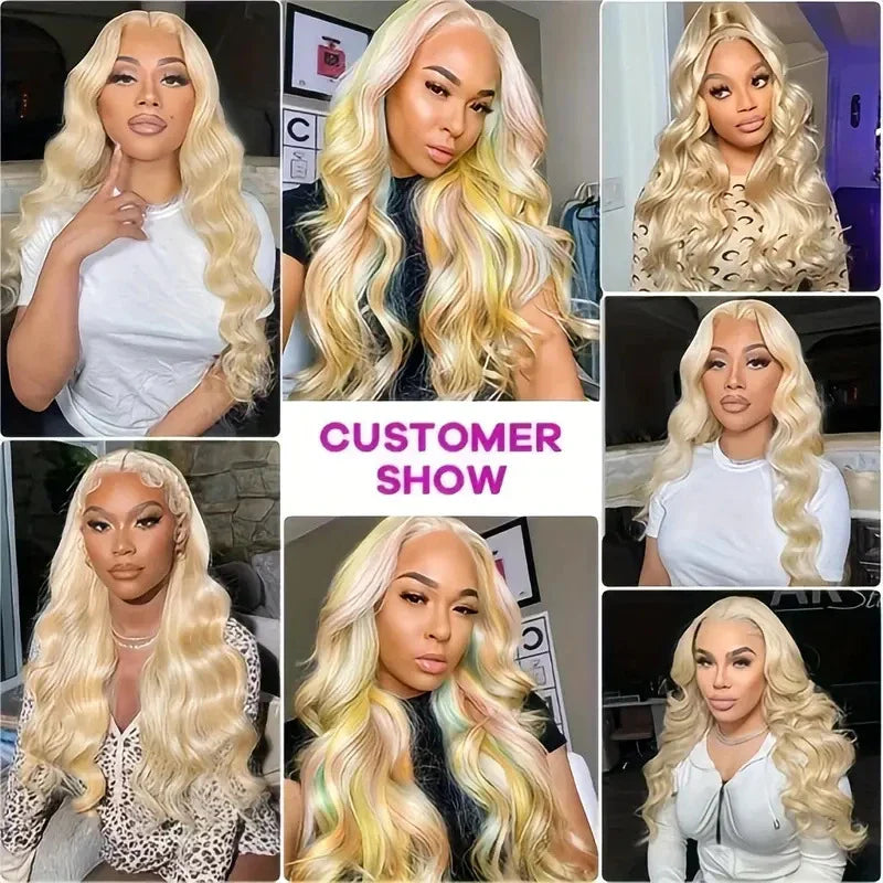 Luxurious European and American-style lace full-head synthetic wig in a variety of lengths and colours