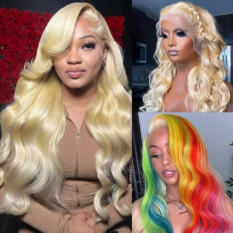 Luxurious European and American-style lace full-head synthetic wig in a variety of lengths and colours