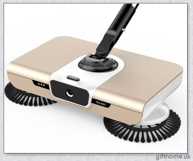 Premium broom set with adjustable handle, spacious dust box, and mop attachment for efficient floor cleaning