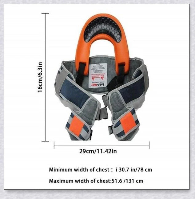A parent carrying their child hands-free using the Hands-Free Shoulder Carrier, a versatile and comfortable child-carrying accessory.