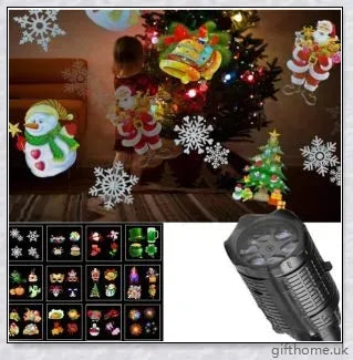 Halloween Holographic Projector with 12 Enchanting Projection Patterns for Spooky Seasonal Decor