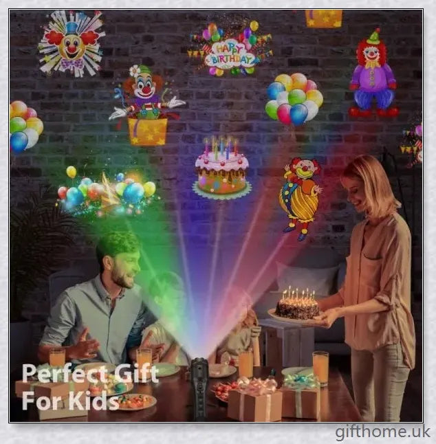 Halloween Holographic Projector with 12 Enchanting Projection Patterns for Spooky Seasonal Decor