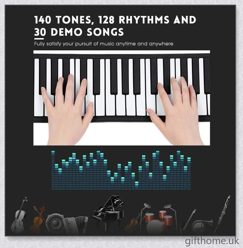 GiftHome UK Hand Roll Portable Electric Piano