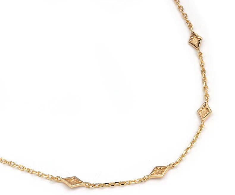 Premium 925 sterling silver necklace with a simple, elegant geometric design