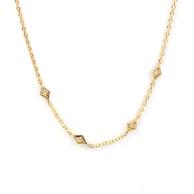 Premium 925 sterling silver necklace with a simple, elegant geometric design