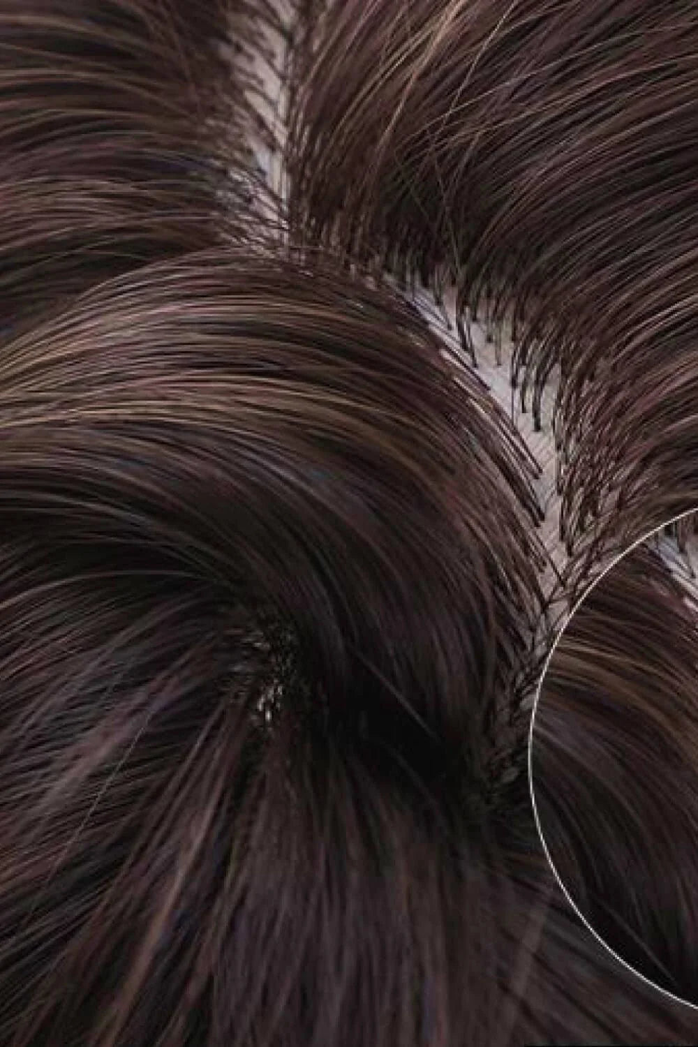 Elegant wave full-machine synthetic wig in a stunning purple and grey ombré colour, with a 26-inch length for a dramatic, full-bodied style.