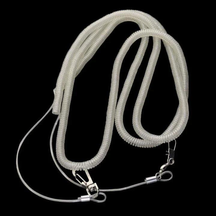 Premium bird training leash with adjustable length from 3 to 10 metres, made with durable materials for safe outdoor exploration with your feathered friend.