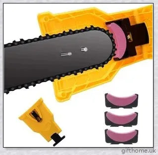 A compact and lightweight chainsaw teeth sharpener with a protective case and high-quality whetstone for quickly restoring the cutting edge of your chainsaw.