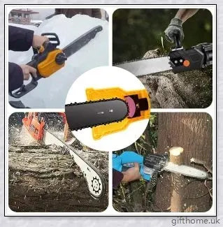 A compact and lightweight chainsaw teeth sharpener with a protective case and high-quality whetstone for quickly restoring the cutting edge of your chainsaw.