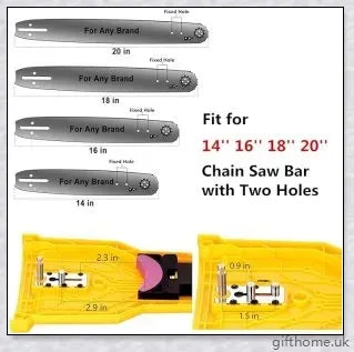 A compact and lightweight chainsaw teeth sharpener with a protective case and high-quality whetstone for quickly restoring the cutting edge of your chainsaw.
