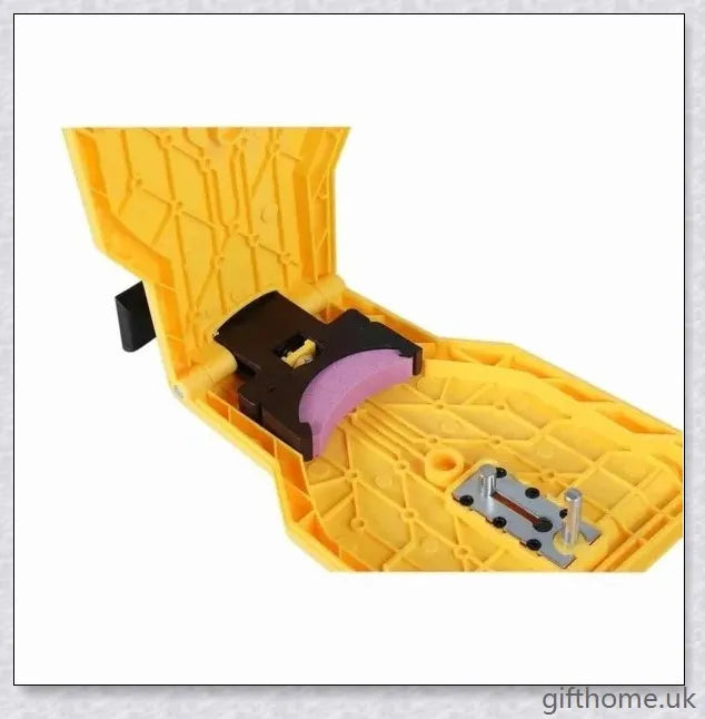 A compact and lightweight chainsaw teeth sharpener with a protective case and high-quality whetstone for quickly restoring the cutting edge of your chainsaw.