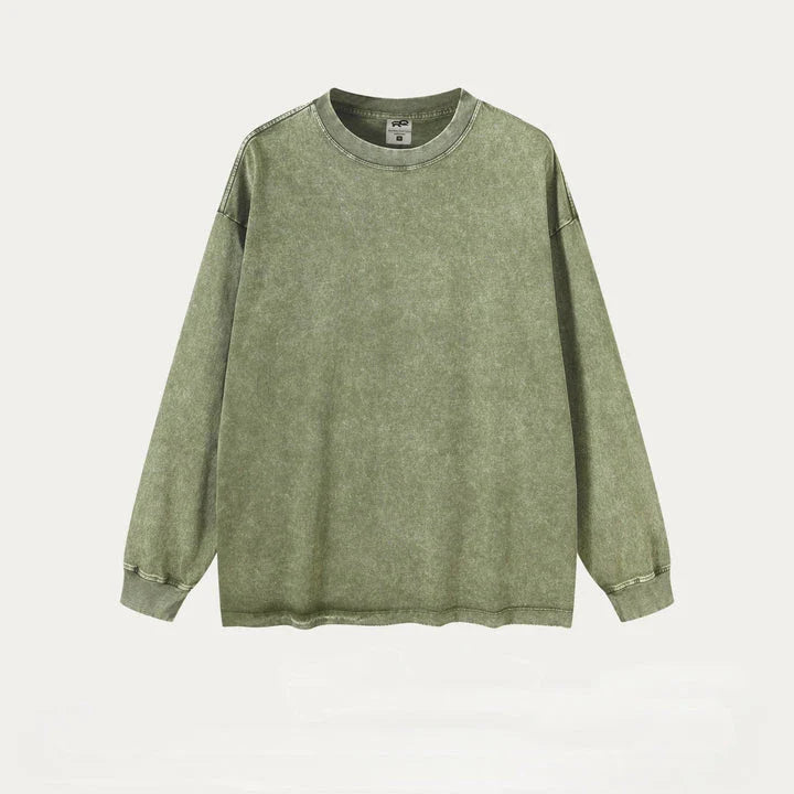Men's Purified Cotton Long Sleeve Loose Shirt in a range of sophisticated colours, featuring a relaxed, yet refined, fit and premium-quality construction.