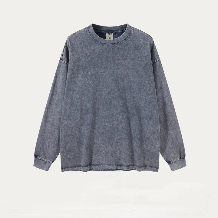 Men's Purified Cotton Long Sleeve Loose Shirt in a range of sophisticated colours, featuring a relaxed, yet refined, fit and premium-quality construction.