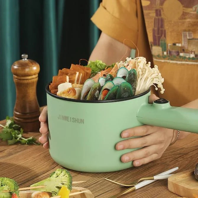 Versatile Mini Electric Cooker for Home and Dorm - Compact, Efficient, and Easy to Use