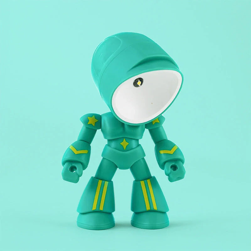Mini LED Hero Robot Table Lamp with adjustable arms and 360° rotating head