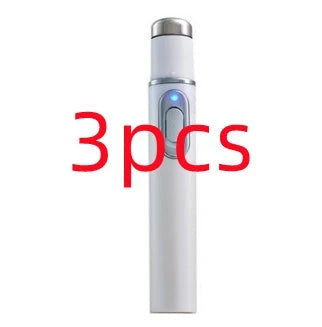 Blue light therapy pen for treating acne, scars, and wrinkles on the face and body