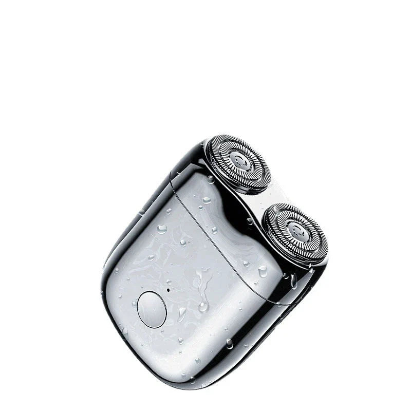 Premium cordless electric shaver for men with stainless steel blades, USB charging, and a sleek gift box design