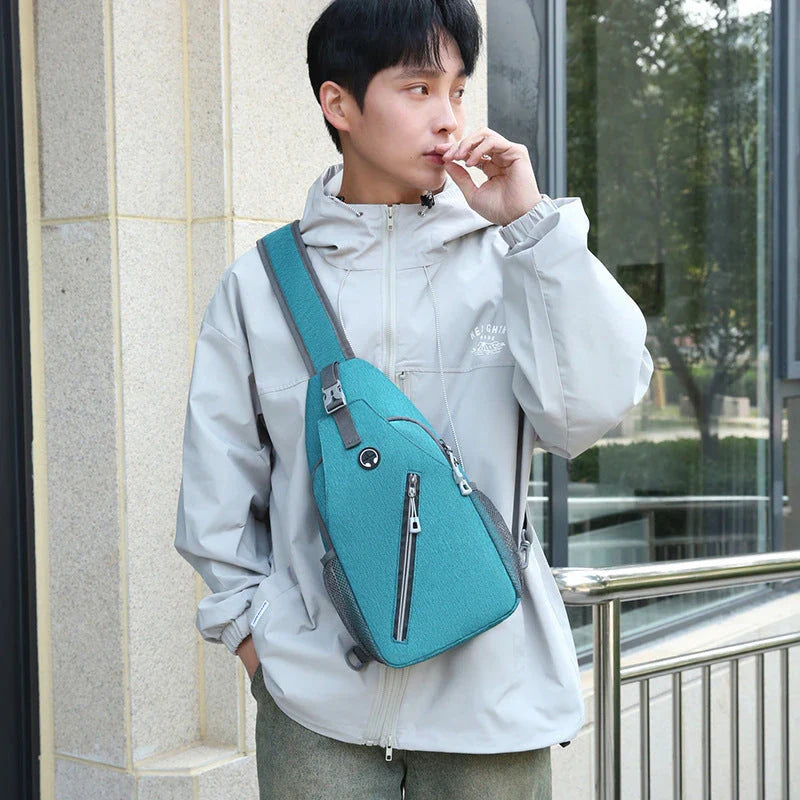 Versatile canvas crossbody messenger bag for men, featuring durable construction, multiple pockets, and an adjustable strap for comfortable everyday use.