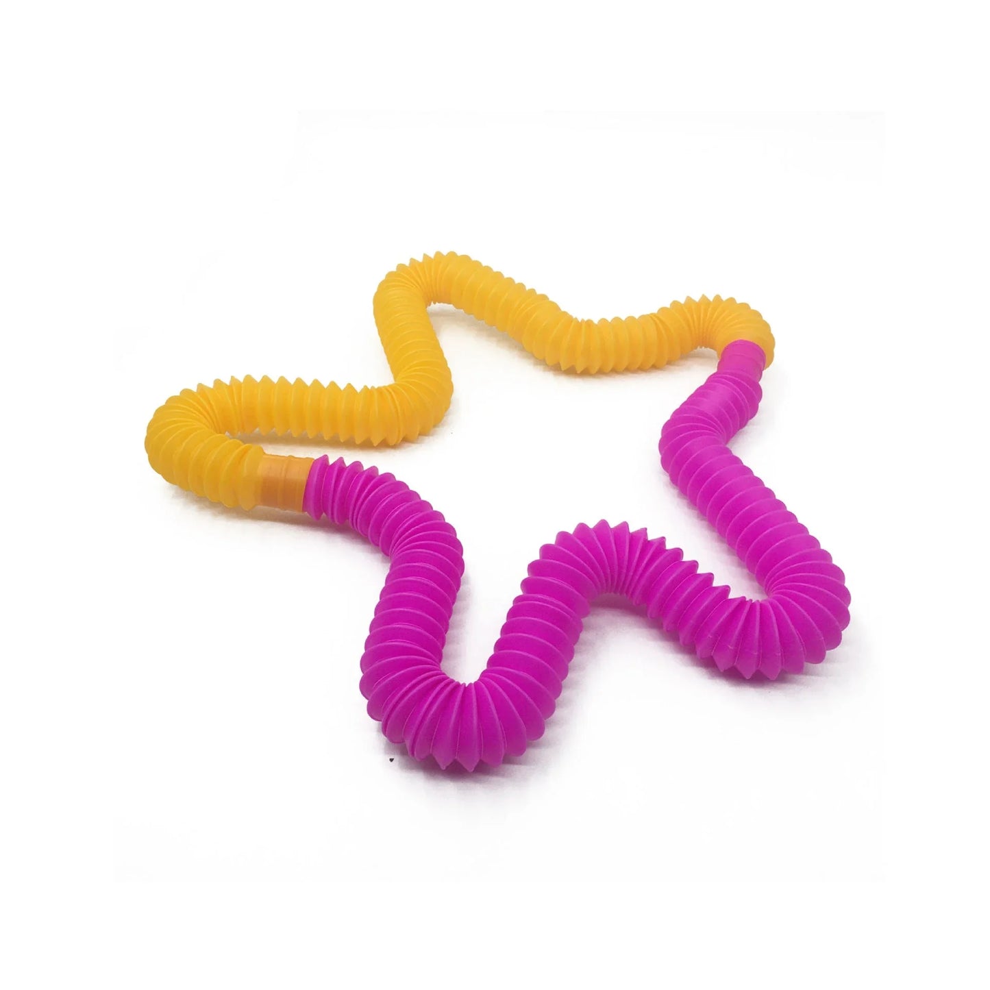 Colorful, flexible sensory tube toy for children's creative play, motor skill development, and tactile stimulation