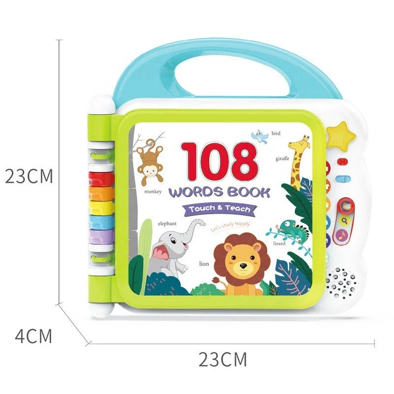 Educational English Kids Intelligent Book Learning Machine with Bluetooth in vibrant colours