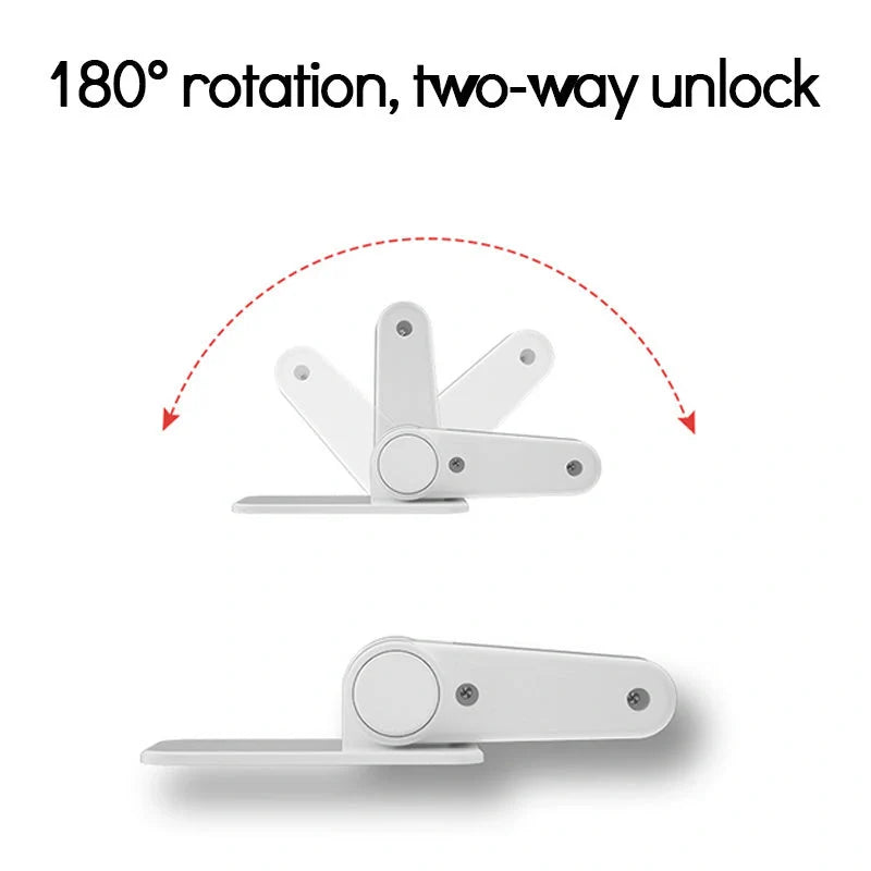 ABS child and pet safety door lever lock in apple white