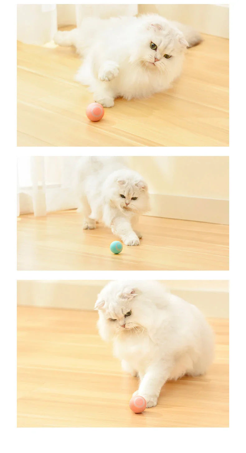 Interactive automatic cat toy ball with bionic motion and intelligent obstacle avoidance system