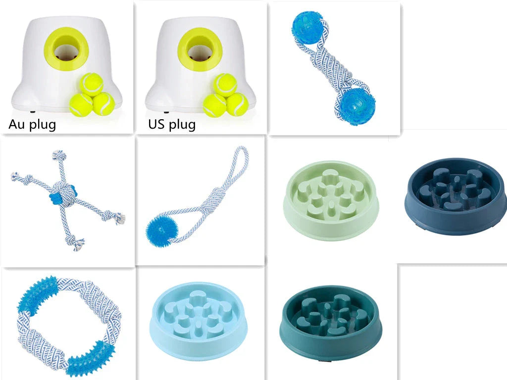 Automatic Dog Ball Launcher with 3 distance settings, keeping dogs active and entertained for hours