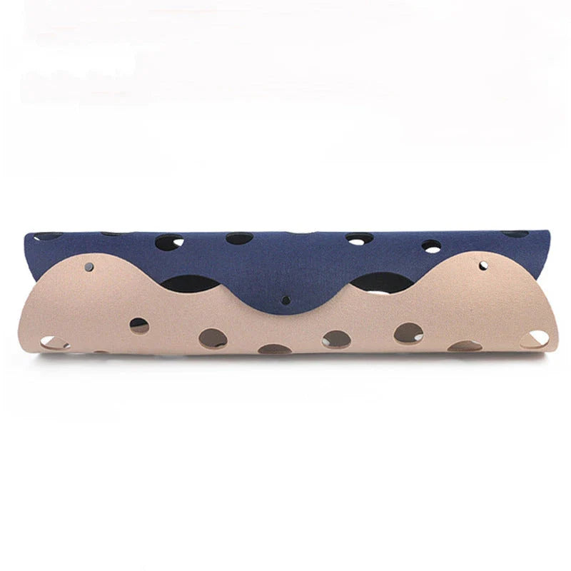 Cozy Felt Cat Tunnel with multiple peek-a-boo holes, available in various stylish color options for interactive play and relaxation.