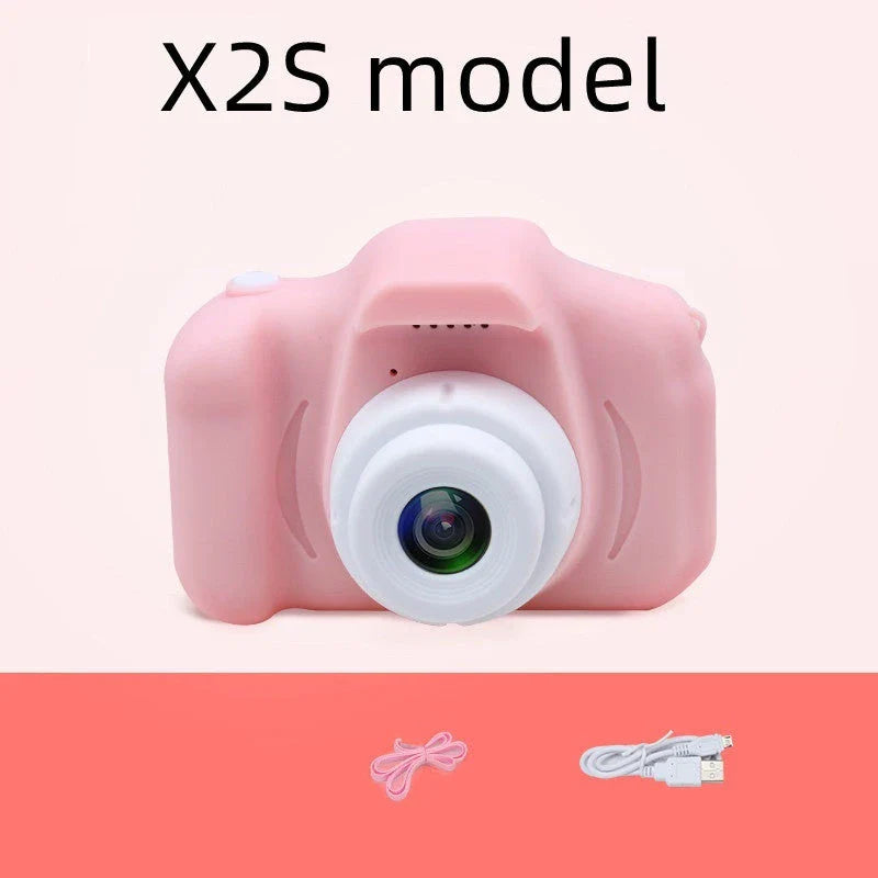 A colorful, cartoon-inspired digital camera for kids with fun filters and high-quality features