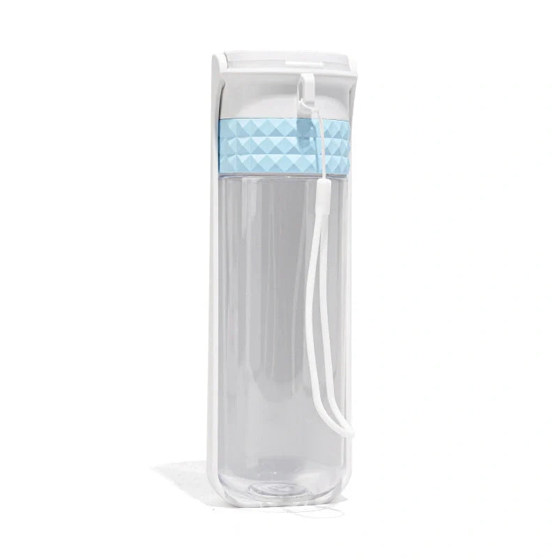 Portable dog water cup with one-click lock for outdoor travel