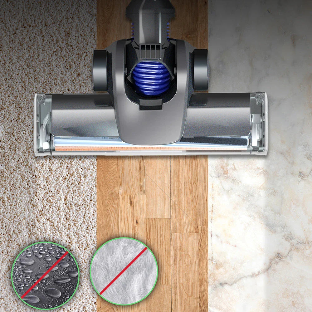 Cordless vacuum cleaner with powerful suction, foldable design, and versatile cleaning capabilities for home and car use