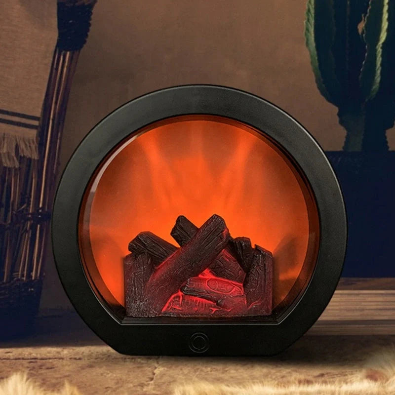 Dynamic Vision 3D Flame Touch Fireplace Lantern Lamp with realistic flame effect